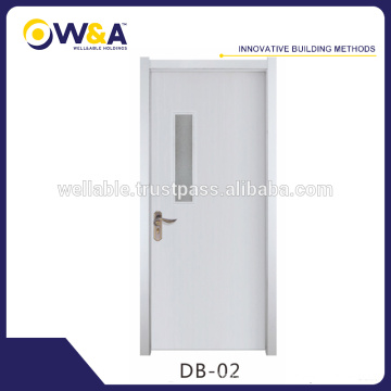 Branco Inox / Moldado / moldado WPC Interior porta de madeira
